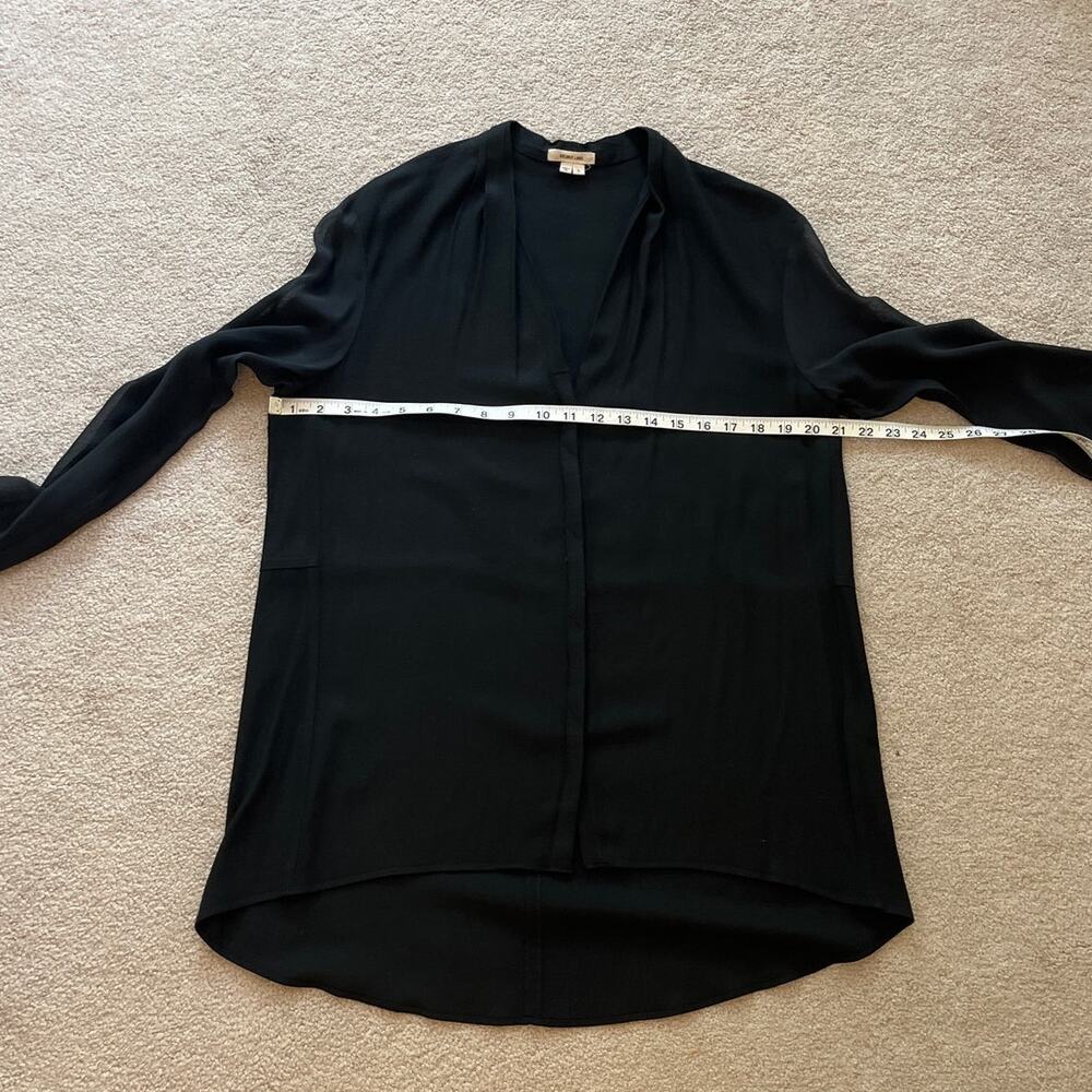 Helmut Lang Womens Wool Silk Button Up Sheer Tuni… - image 7